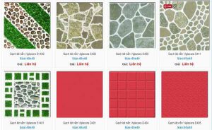 Gạch lát sân vườn Viglacera đa dạng mẫu mã