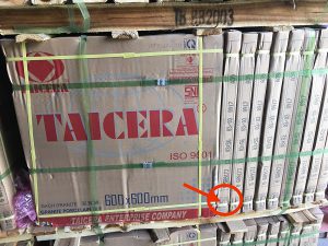 thùng gạch lát nền Taicera